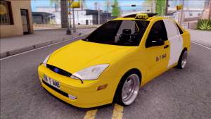 Ford Focus Mk1 Turkish Taxi для GTA San Andreas - вид спереди