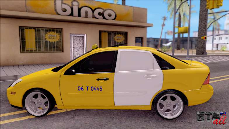 Ford Focus Mk1 Turkish Taxi для GTA San Andreas - вид сбоку