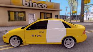 Ford Focus Mk1 Turkish Taxi для GTA San Andreas - вид сбоку