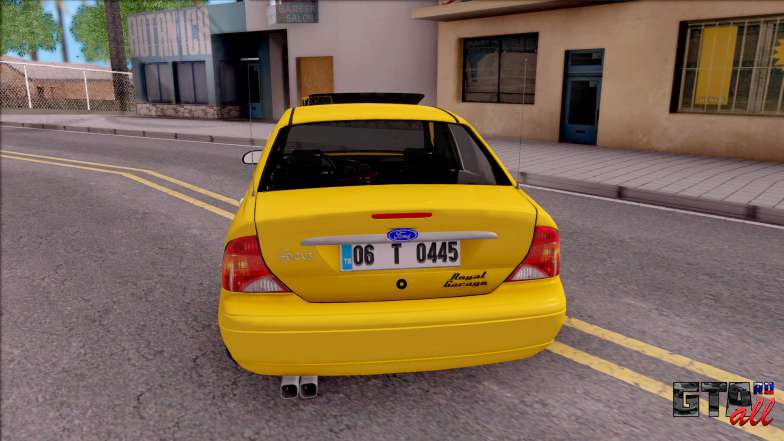 Ford Focus Mk1 Turkish Taxi для GTA San Andreas - вид сзади