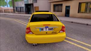 Ford Focus Mk1 Turkish Taxi для GTA San Andreas - вид сзади