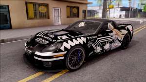 Chevrolet Corvette ZR1 Itasha JD Fate Apocrypha для GTA San Andreas - вид спереди