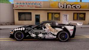 Chevrolet Corvette ZR1 Itasha JD Fate Apocrypha для GTA San Andreas - вид сбоку