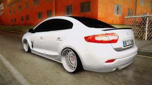 Renault Fluence PlayBoy для GTA San Andreas - вид сзади