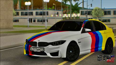 BMW M3 F30 для GTA San Andreas - вид спереди