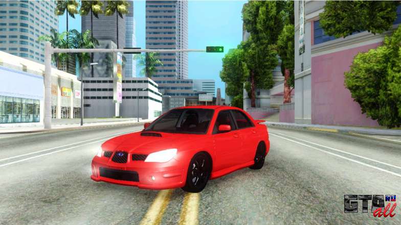 Subaru Impreza WRX Hawkeye Baby Driver v.1 для GTA San Andreas - вид спереди