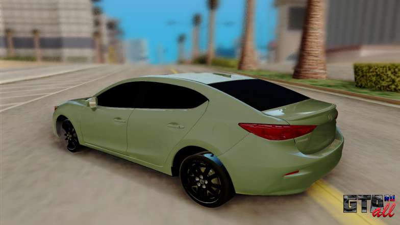 Mazda 3 Sedan 2014 для GTA San Andreas - вид сзади