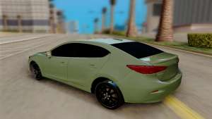 Mazda 3 Sedan 2014 для GTA San Andreas - вид сзади