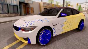 BMW M4R F82 для GTA San Andreas - вид спереди