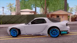 Mazda RX-7 Rocket Bunny для GTA San Andreas - вид сбоку