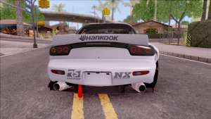 Mazda RX-7 Rocket Bunny для GTA San Andreas - вид сзади