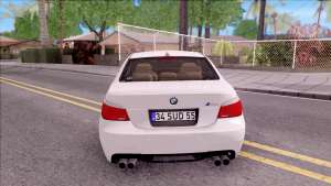 BMW M5 E60 SUDKİNG для GTA San Andreas - вид сзади