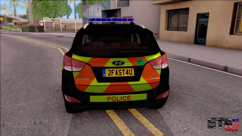 Hyundai IX35 2012 U.K Police для GTA San Andreas - вид сзади