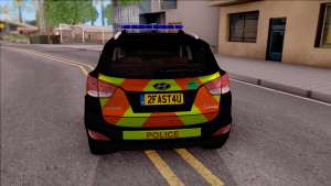 Hyundai IX35 2012 U.K Police для GTA San Andreas - вид сзади