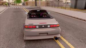 Nissan 200SX Cabrio Drift Monster Energy v2 для GTA San Andreas - вид сзади