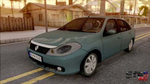 Renault Symbol 2009 Expression Version для GTA San Andreas - вид спереди