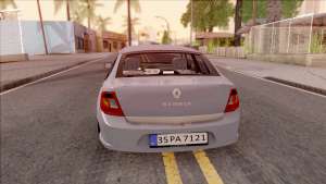 Renault Symbol 2009 Authentique Version для GTA San Andreas - вид сзади