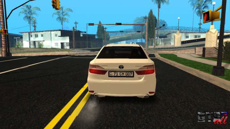 Toyota Camry 2016 Armenian для GTA San Andreas - вид сзади