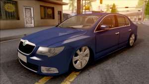 Skoda Superb 2009 для GTA San Andreas - вид спереди