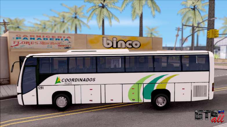 Volvo 9700 Coordinados Bus Mexico для GTA San Andreas - вид сбоку