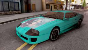 Miku Hatsune Jester Car для GTA San Andreas - вид спереди