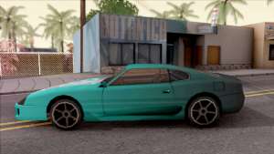 Miku Hatsune Jester Car для GTA San Andreas - вид сбоку