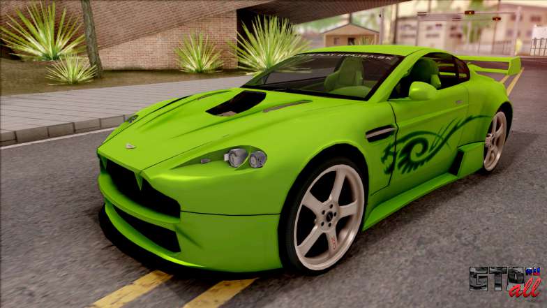 Aston Martin V8 Vantage Tuning Sin Sonido для GTA San Andreas - вид спереди