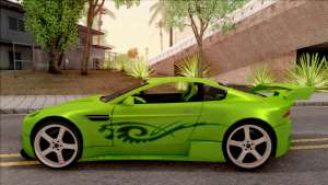 Aston Martin V8 Vantage Tuning Sin Sonido для GTA San Andreas - вид сбоку