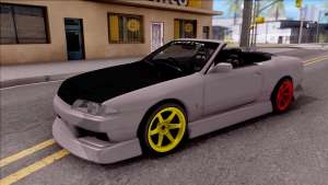 Nissan Skyline R32 Cabrio Drift Monster Energy для GTA San Andreas - вид спереди