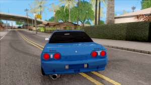 Nissan Skyline R32 для GTA San Andreas - вид сзади