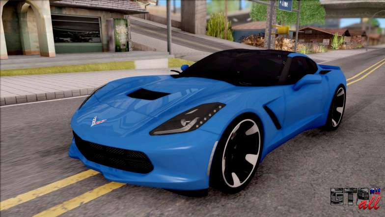 Chevrolet Corvette Stingray C7 2014 для GTA San Andreas - вид спереди