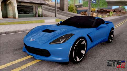 Chevrolet Corvette Stingray C7 2014 для GTA San Andreas - вид спереди