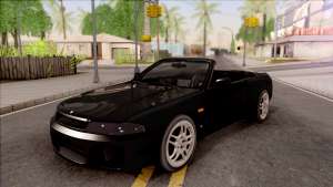 Nissan Skyline R33 Cabrio для GTA San Andreas - вид спереди