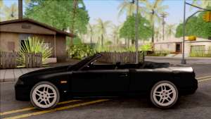 Nissan Skyline R33 Cabrio для GTA San Andreas - вид сбоку