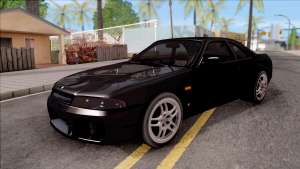 Nissan Skyline R33 для GTA San Andreas - вид спереди