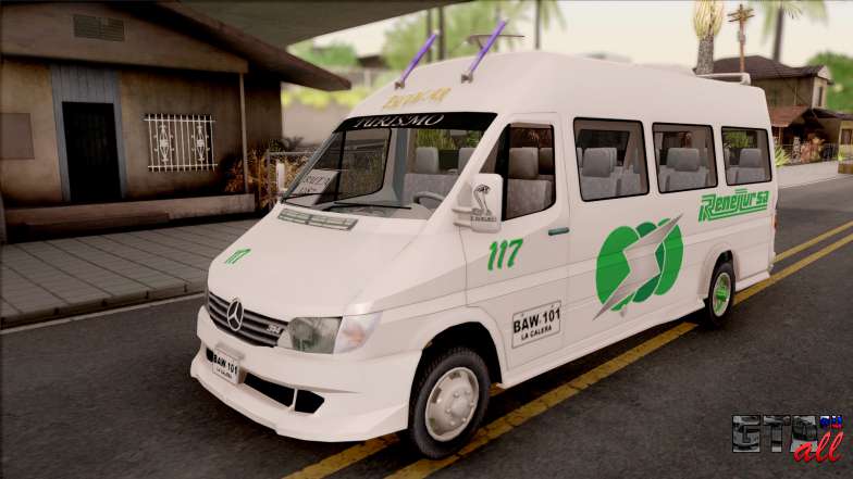 Mercedes-Benz Sprinter Renetur для GTA San Andreas - вид спереди