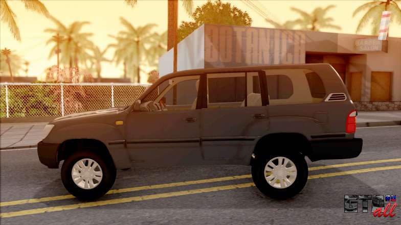 Toyota Land Cruiser 2005 для GTA San Andreas - вид сбоку