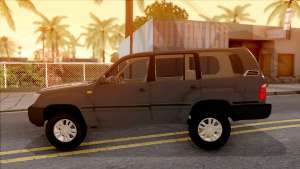 Toyota Land Cruiser 2005 для GTA San Andreas - вид сбоку