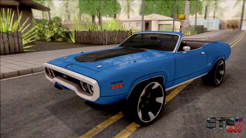 Plymouth GTX Cabrio 1972 для GTA San Andreas - вид спереди