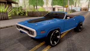 Plymouth GTX Cabrio 1972 для GTA San Andreas - вид спереди