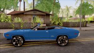 Plymouth GTX Cabrio 1972 для GTA San Andreas - вид сбоку