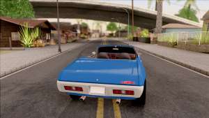 Plymouth GTX Cabrio 1972 для GTA San Andreas - вид сзади