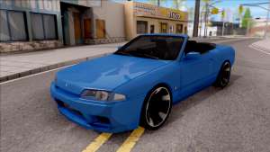 Nissan Skyline R32 Cabrio для GTA San Andreas - вид спереди