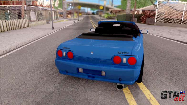 Nissan Skyline R32 Cabrio для GTA San Andreas - вид сзади