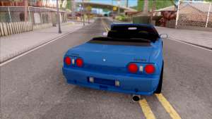 Nissan Skyline R32 Cabrio для GTA San Andreas - вид сзади