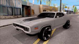 Plymouth GTX 1972 v2 для GTA San Andreas - вид спереди