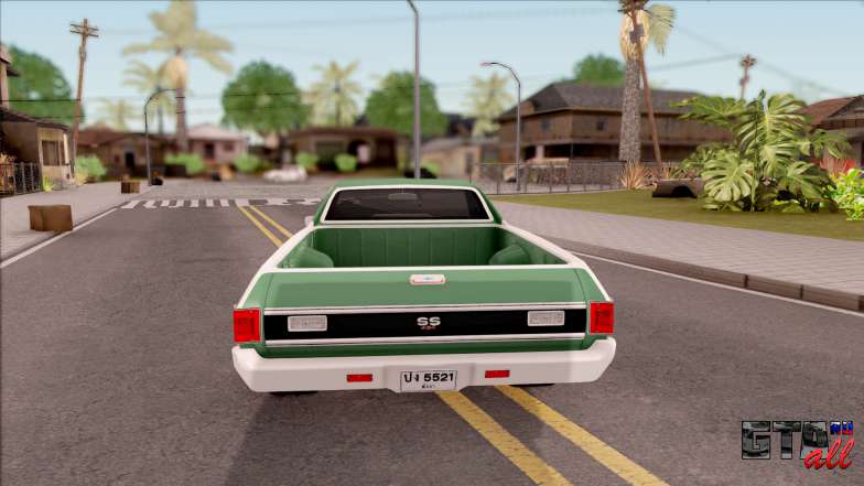 Chevrolet El Camino SS 1970 для GTA San Andreas - вид сзади