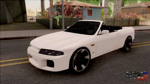 Nissan Skyline R33 Cabrio для GTA San Andreas - вид спереди