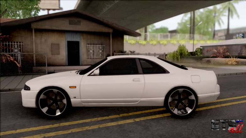 Nissan Skyline R33 v2 для GTA San Andreas - вид сбоку