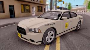 Dodge Charger Slicktop 2012 Iowa State Patrol для GTA San Andreas - вид спереди